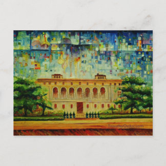 Detroit Public Bibliotek Rendition - vykort
