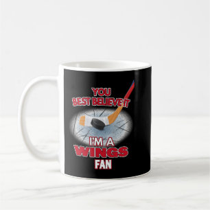 Detroit Red Vingar Fläkt Hockey Essential T Shirt Kaffemugg