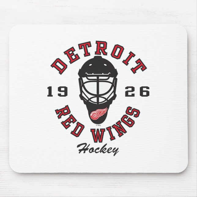 Detroit Red Wings Hockey Mask Gray Officially Lice Musmatta (Framsidan)