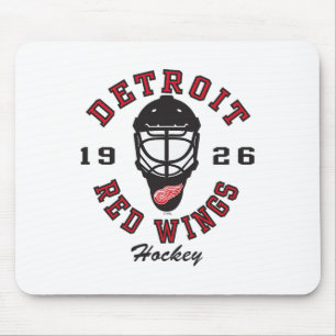 Detroit Red Wings ishockeymask grå officiellt lice Musmatta