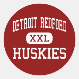Detroit Redford - Huskies - High - Detroit Runt Klistermärke