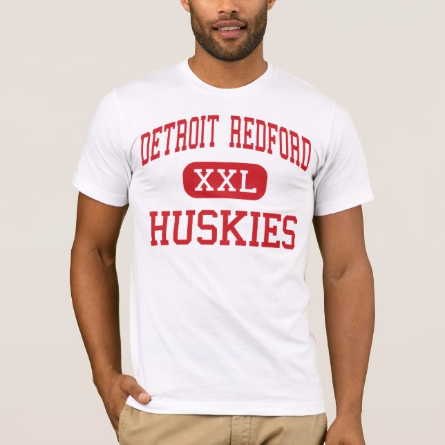 Detroit Redford - Huskies - kick - Detroit T Shirt (Framsida)