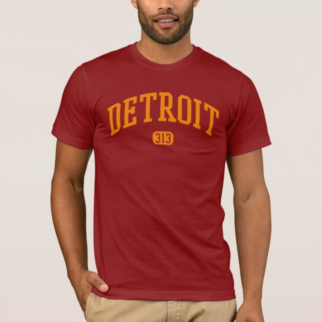 Detroit riktnummer 313 tee shirt (Framsida)