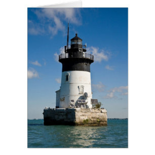 Detroit River Lighthouse Hälsningskort