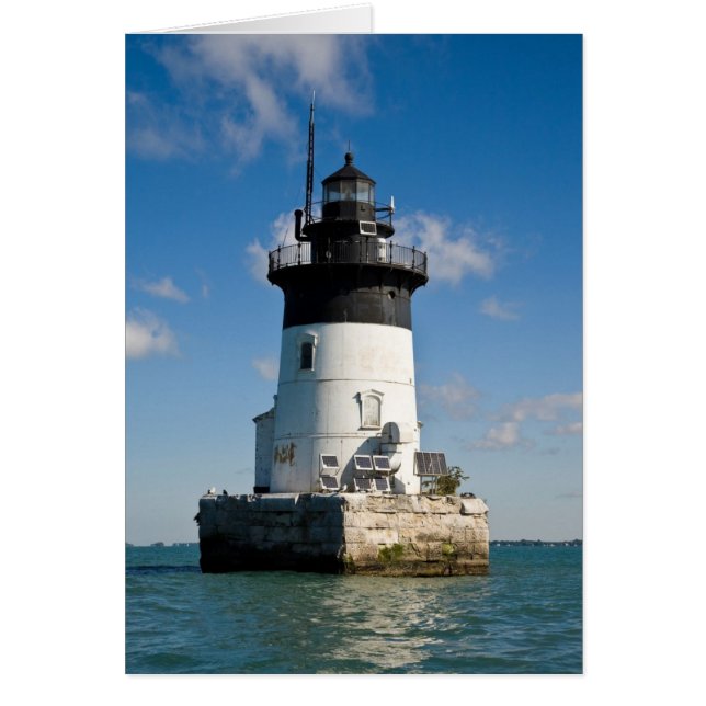 Detroit River Lighthouse Hälsningskort (Framsidan)