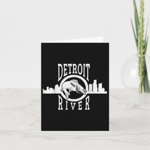 Detroit River Walleye Fishing T Shirt För manar Wo Kort