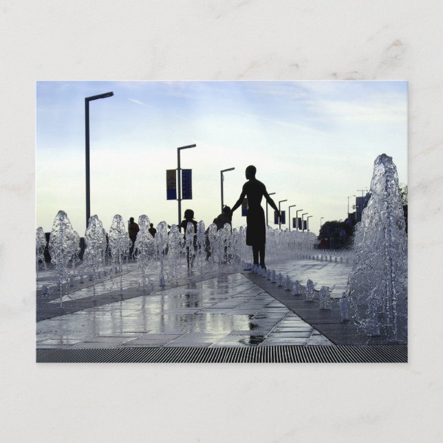 Detroit riverside #3 vykort (Framsida)