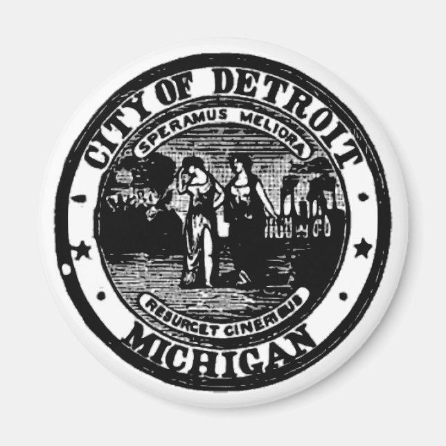 Detroit Seal Magnet (Framsidan)