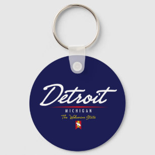 Detroit skrivar nyckelring