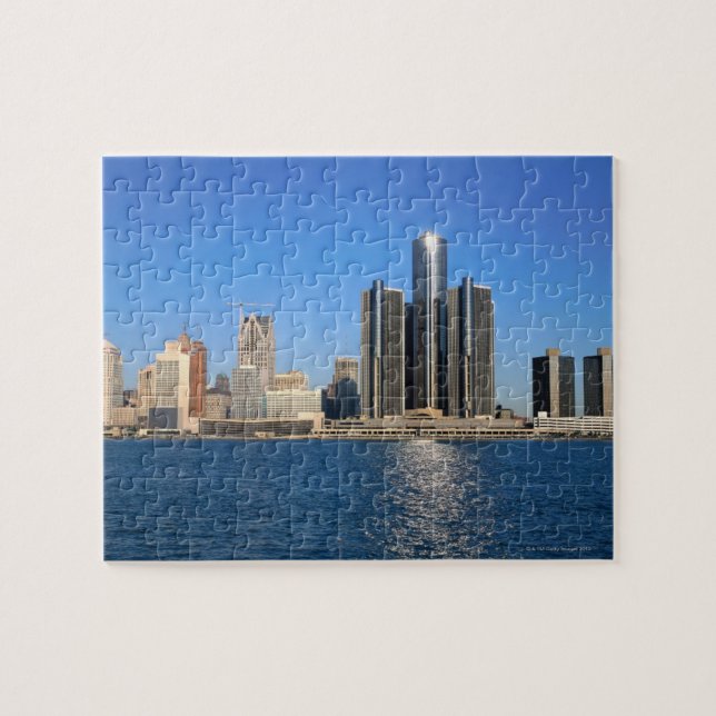 Detroit skyline 2 pussel (Horisontell)