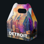 Detroit Skyline Abstrakt Art Presentaskar<br><div class="desc">Lägg till en modern pekpenna till evenemanget med den här förmånslådan som innehåller abstrakt Detroit-skyltkonst. Perfekt för bröllop,  party eller företagsgåvor.</div>