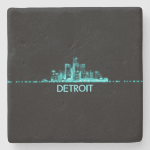 Detroit Skyline Stenunderlägg