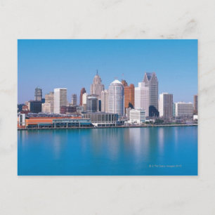 Detroit skyline vykort