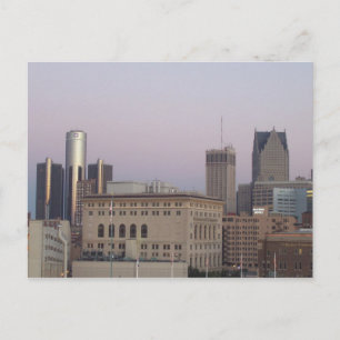 Detroit Skyline-vykort Vykort