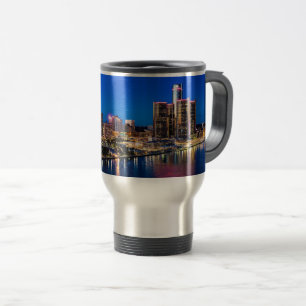 Detroit skymningtravel mug resemugg