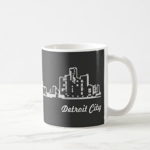 Detroit stad kaffemugg