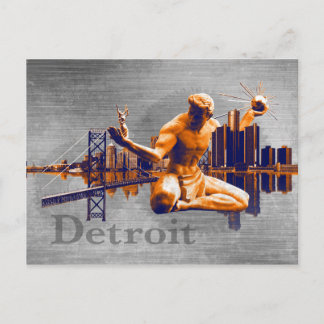 Detroit stad vykort