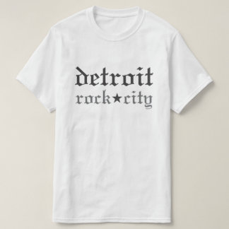 Detroit Sten City Manar Black och White T Shirt