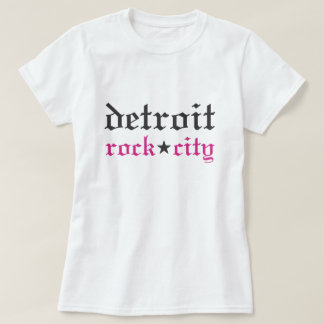 Detroit Sten City Rosa Black Women's Tee Shirt