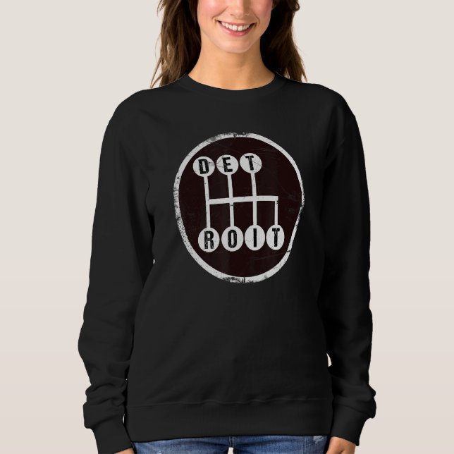 Detroit Stick Skift T Shirt (Framsida)