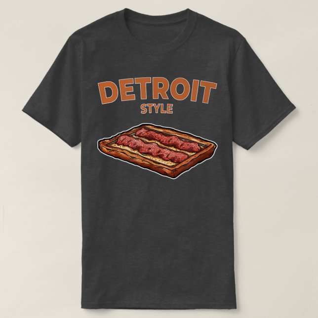 Detroit Stil Pizza T Shirt (Design framsida)