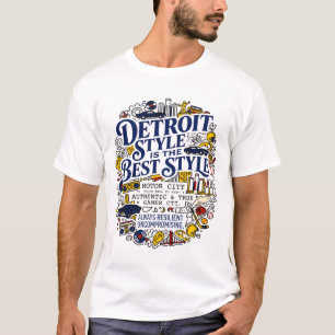 dETROIT sTYL mOTOR sTAD mICHIGAN uRBAN dESIGN T Shirt