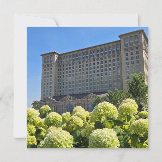 Detroit Tåg Station Spara Datumet (Framsida)