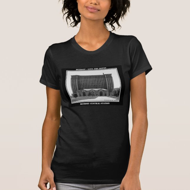 Detroit tågstation t shirt (Framsida)