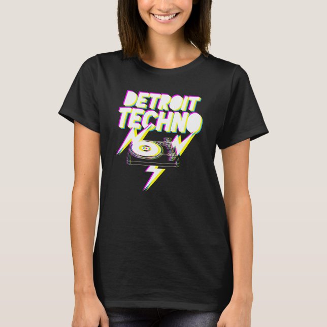 Detroit Techno House Music Festival Favorite Edm D T Shirt (Framsida)