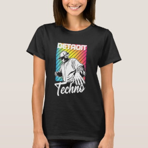 Detroit Techno House Music Festival Player Edm Dj T Shirt