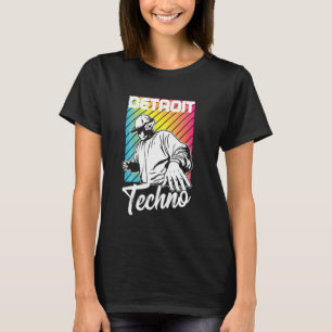 Detroit Techno House Music Festival Player Edm Dj T Shirt