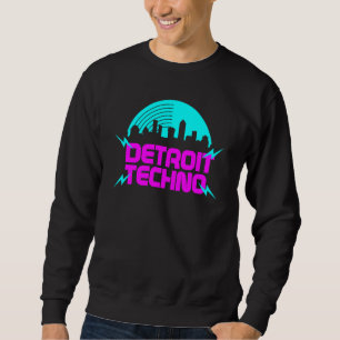 Detroit Techno House Music Festival Rhythmical Edm Lång Ärmad Tröja