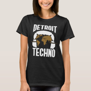 Detroit Techno House Music Festival Synthpop EDM D T Shirt