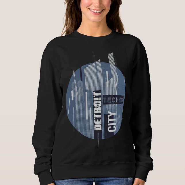 Detroit Techno Musik 88 Original Retro Techno Hus T Shirt (Framsida)