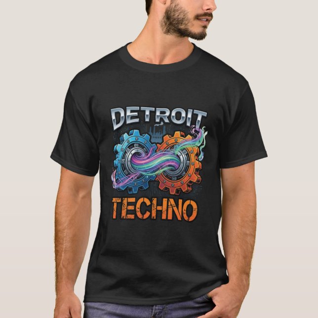 Detroit Techno T Shirt (Framsida)