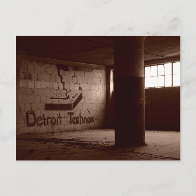 Detroit Techno (vycard) Vykort (Framsida)