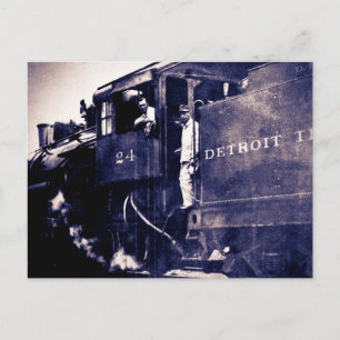 Detroit Terminal Railroad Engine #24 Vykort