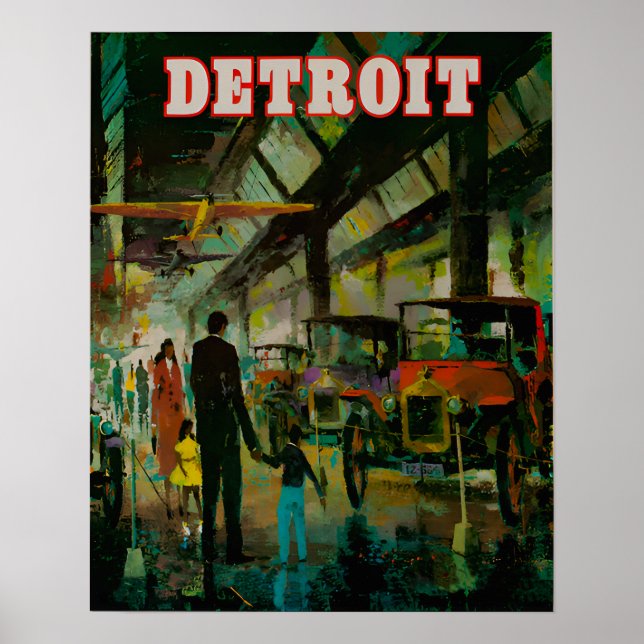 Detroit Travel Poster (Framsidan)
