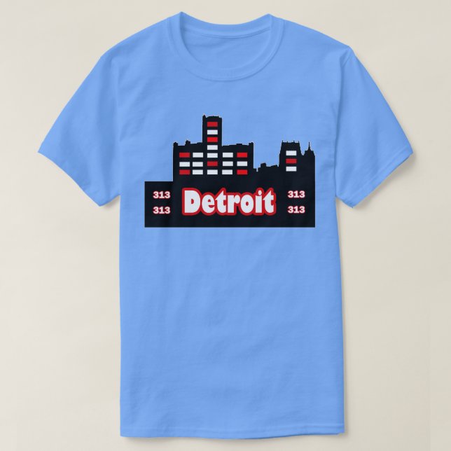 Detroit TShirt 2 T Shirt (Design framsida)