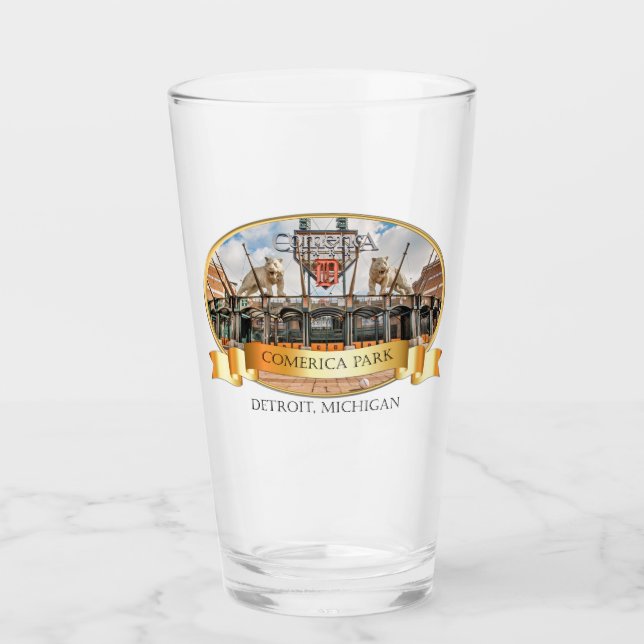 Detroit Tumbler - Comerica parkerar Glaskopp (Framsida)