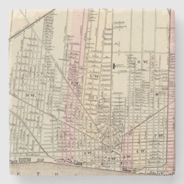 Detroit Underlägg Sten (Framsidan)