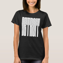 Detroit USA Stad logotyp T Shirt