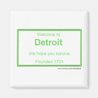 Detroit Välkommen Magnet