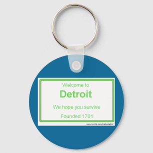 Detroit välkomnande nyckelring