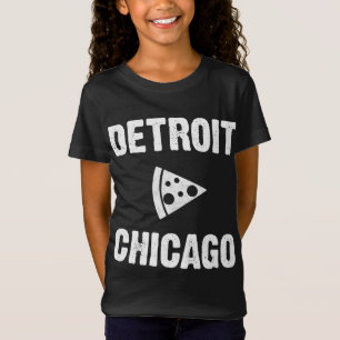 Detroit vs Chicago Pizza T Shirt