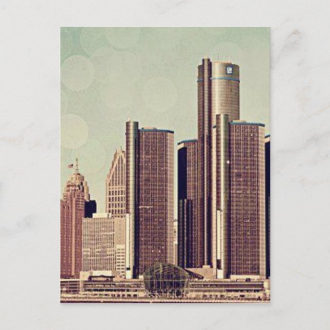 DETROIT VYKORT (Framsida)