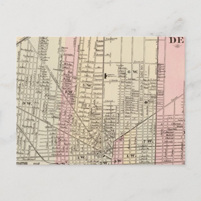 Detroit Vykort (Framsida)