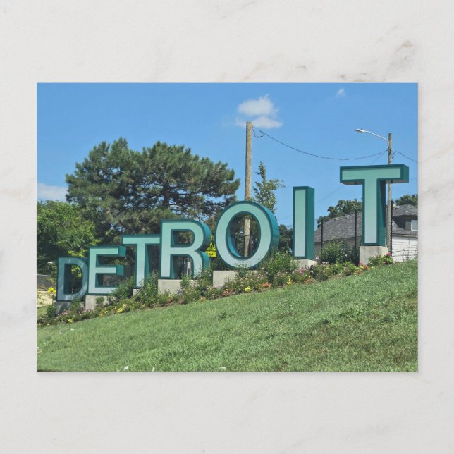 Detroit Vykort (Framsida)
