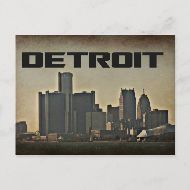 Detroit Vykort (Framsida)