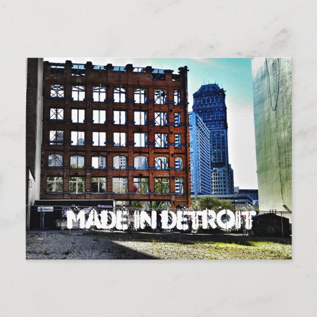 Detroit-vykort Vykort (Framsida)